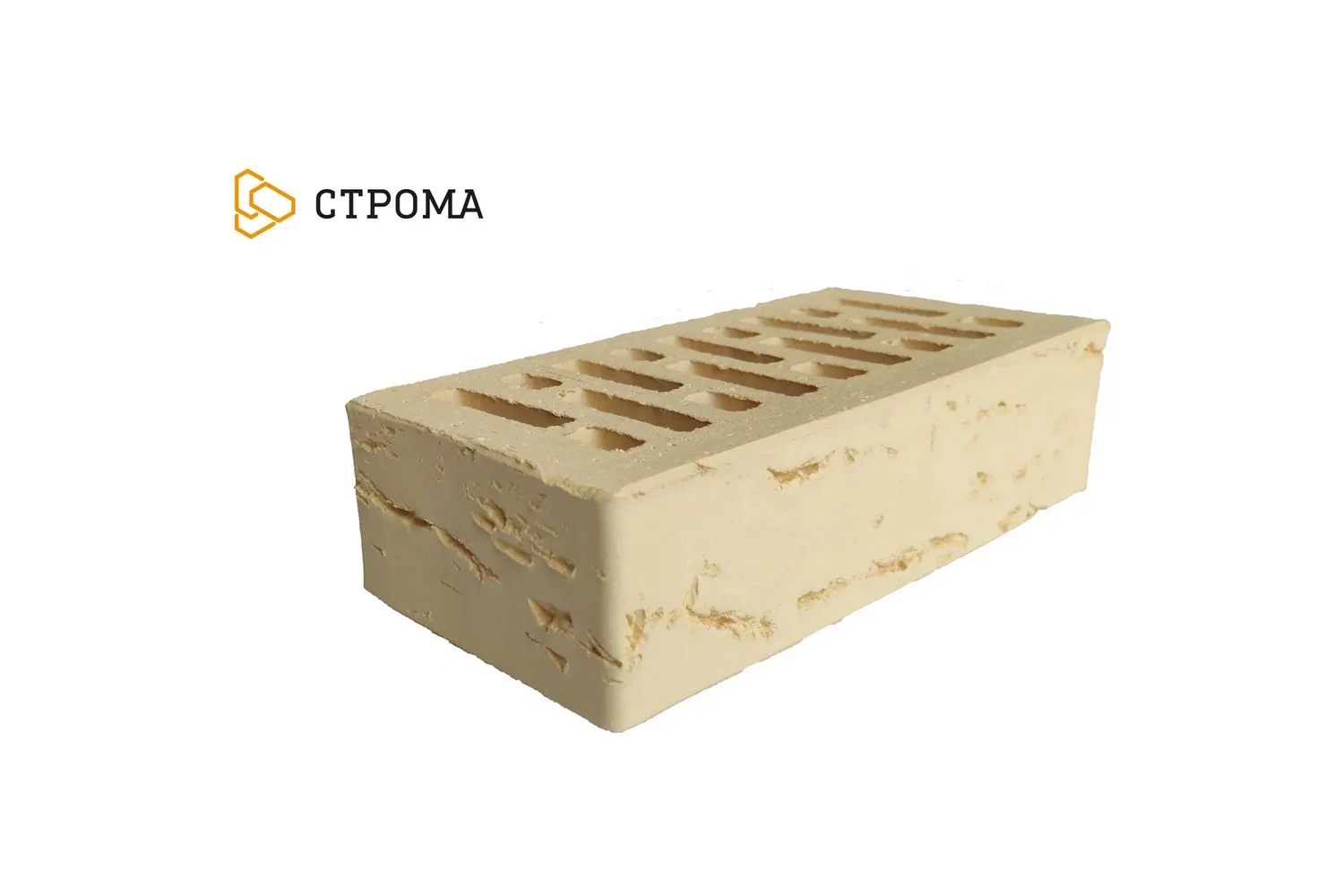 Кирпич керамический Строма 1.4НФ Слоновая кость Кора дуба