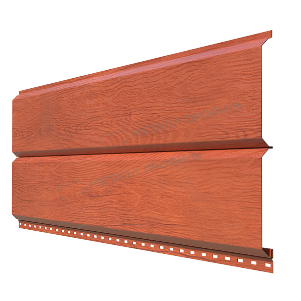 Металлосайдинг L-брус Ecosteel 0.5 Дуб