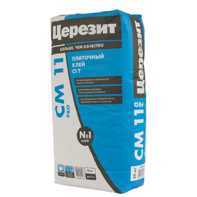 Клей плиточный Церезит СМ 11 PRO С1T 25 кг