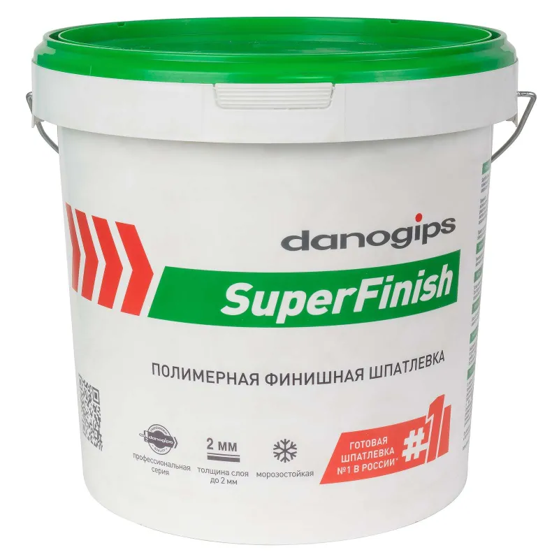 Шпаклевка Danogips Sheetrock SuperFinish, финишная готовая 18 кг