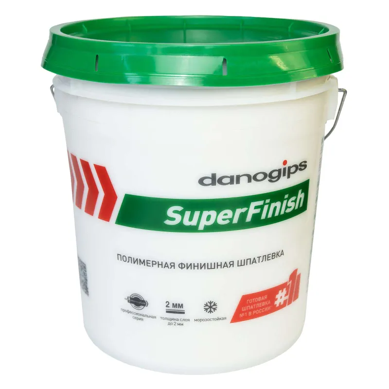 Шпаклевка Danogips SuperFinish, финишная готовая 28 кг