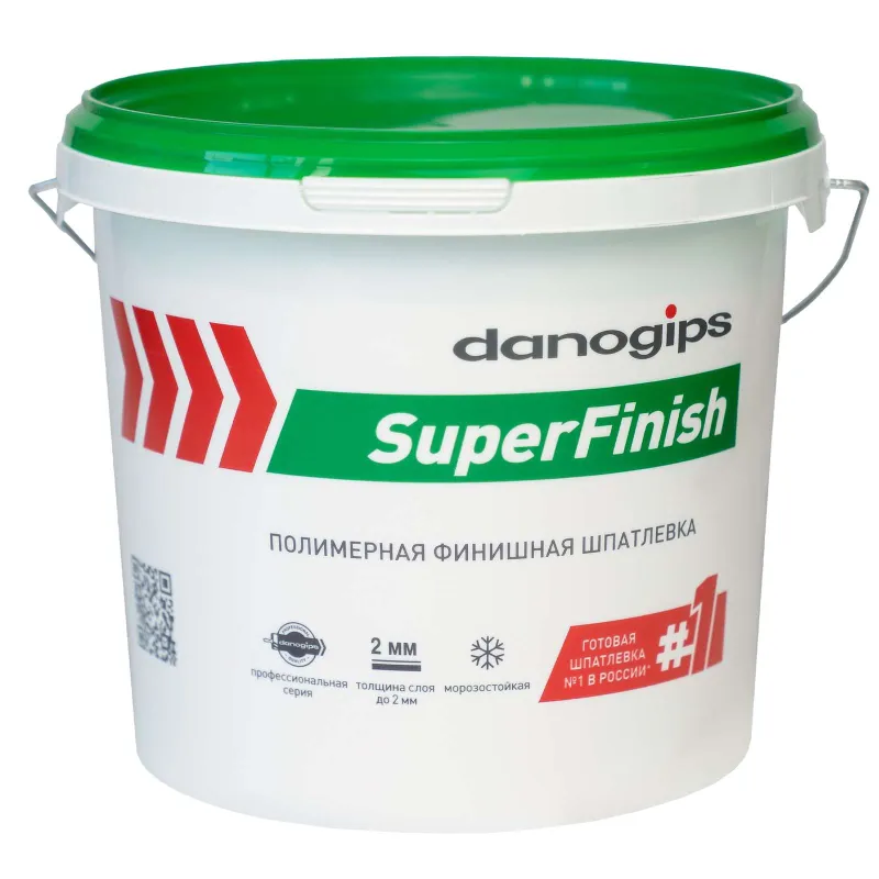 Шпаклевка Danogips SuperFinish, финишная готовая 5 кг