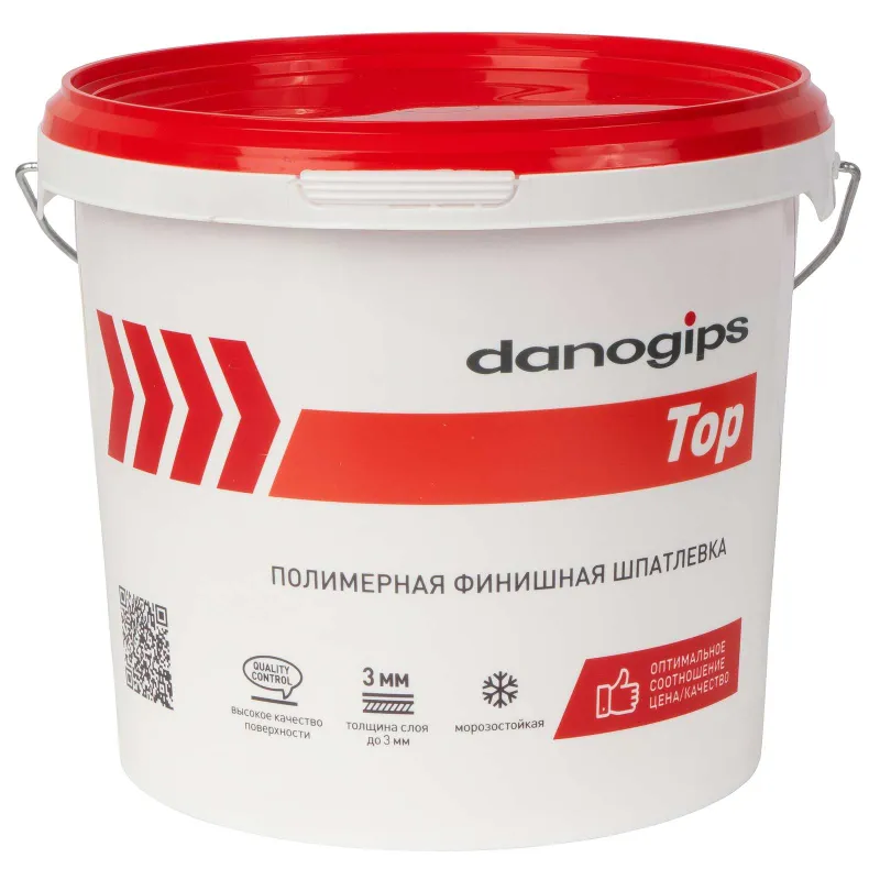 Шпаклевка Danogips Top, финишная готовая полимерная 5 кг