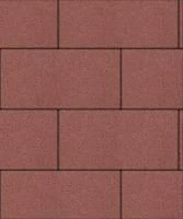 Тротуарная плита Поревит Прямоугольник Гладкий 600х300х80 Красный