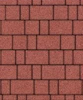 Тротуарная плита Поревит Старый город Гладкий 80мм Красный